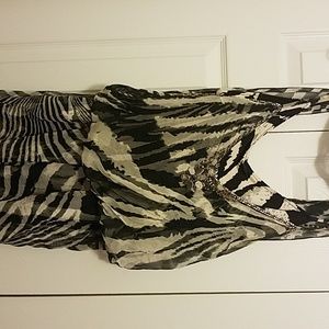 Ornamental Farho Paris size 38 zebra jumpsuit